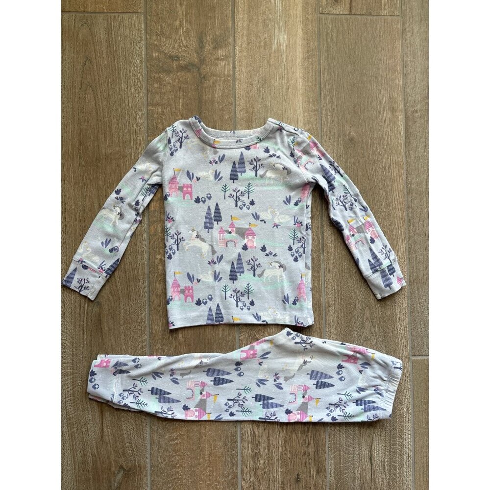 Girls Fish Stix Fairy Tale Pajama Set Sz 4T